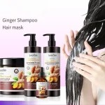 500ml Ginger Shampoo Conditioner Mask Prevents Dry and Split